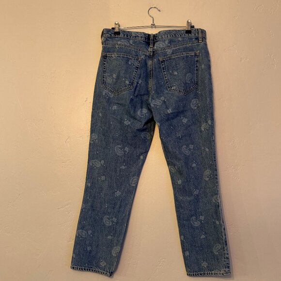 GAP Vintage Paisley Best Girlfriend Jeans Size 28 - Picture 3 of 6